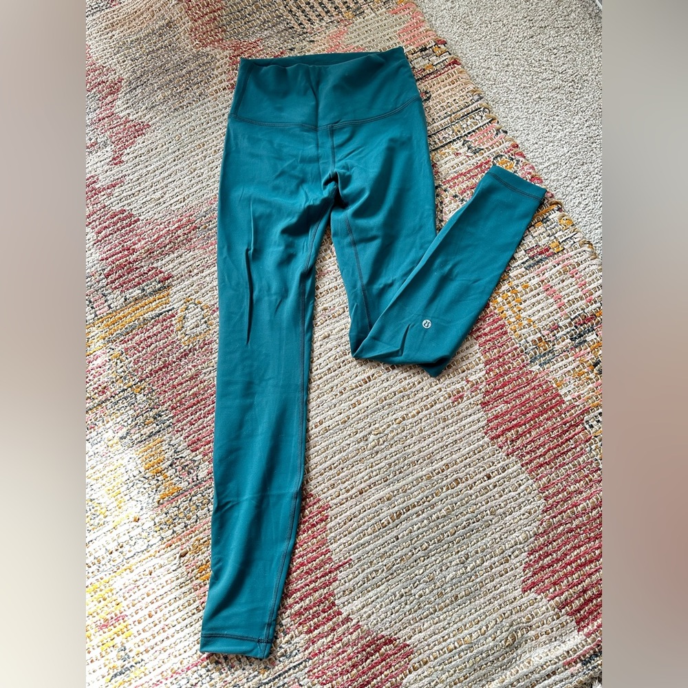 Lululemon Wunder Train High-Rise Tight 28" (Green Jasper)